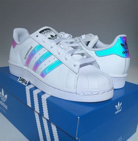 holographic Adidas superstars